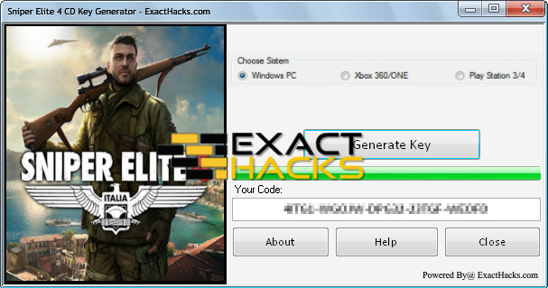 sniper elite 4 license key free download